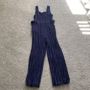 Blue and striped romper